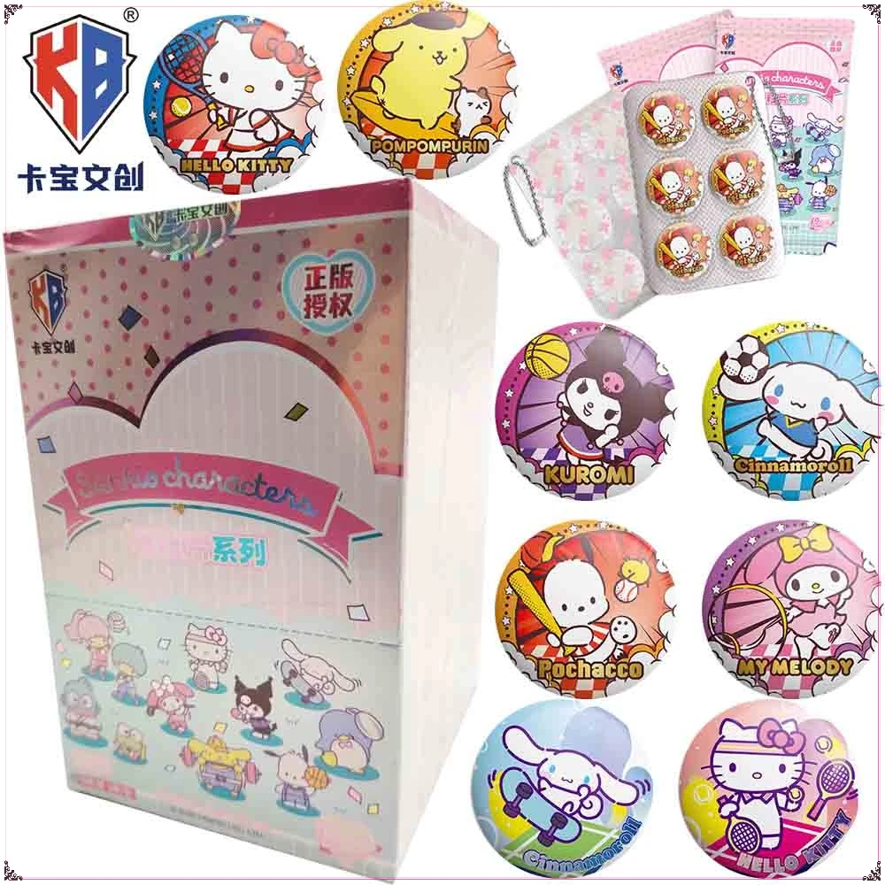 정품 카바오 산리오 애니메이션 주변기기 Q 버전 캐릭터 배지 DIY 브로치 패션 트렌드 장식 액세서리 휴일 선물