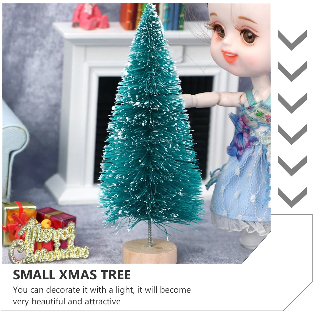 5 ชิ้นตกแต่งต้นคริสต์มาส Mini Miniature เด็ก Xmas ของขวัญงานฝีมือขนาดเล็ก Pvc จําลอง House Creative