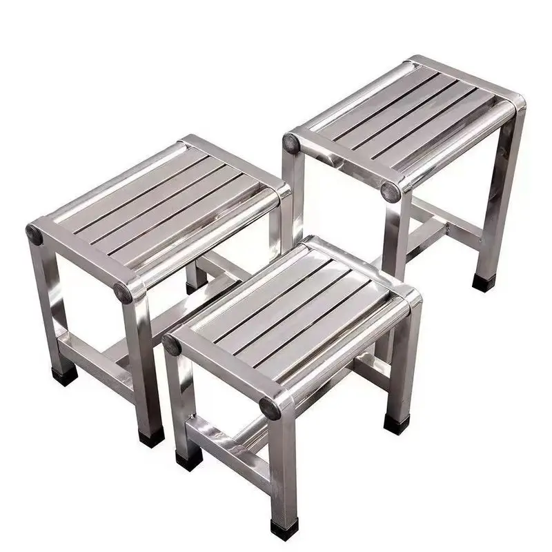 Multi-functional Stainless Steel Square Stool Waterproof, Anti-Slip, Thick And Durable, Suitable For Indoor and Outdoor Use