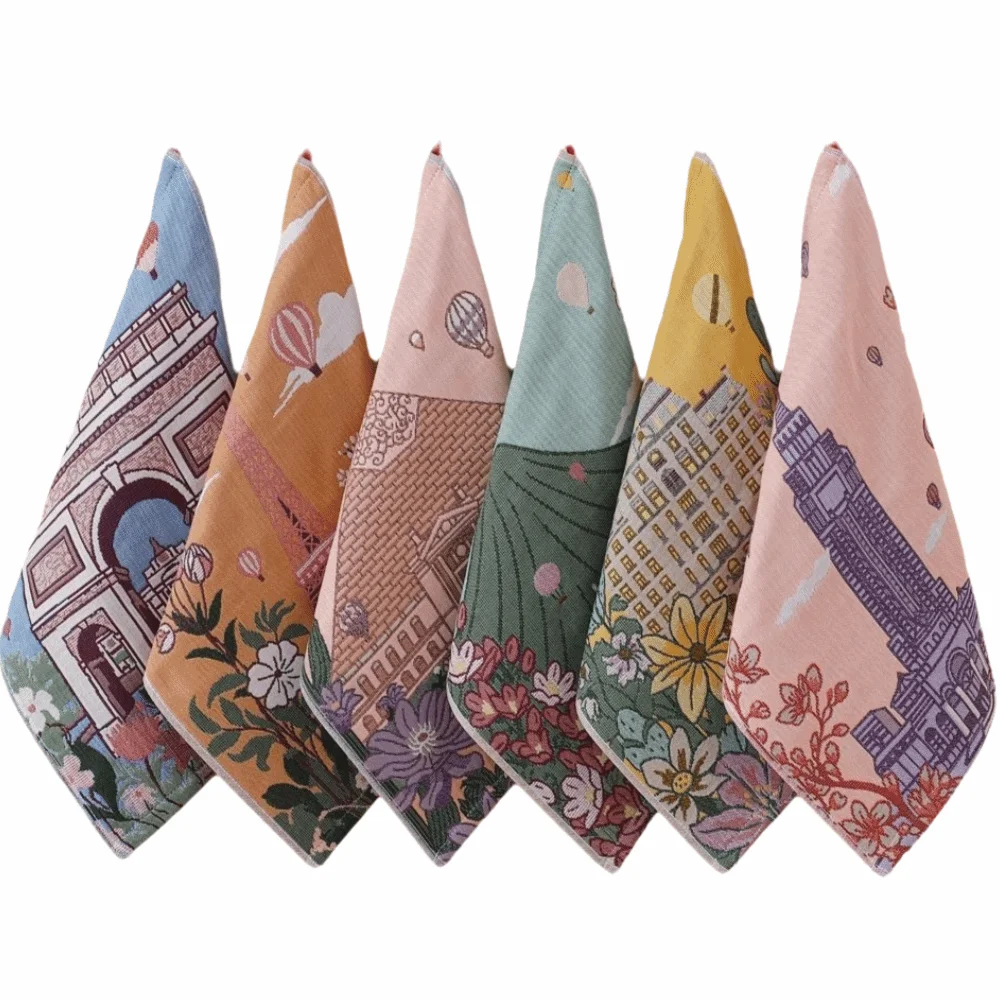 34x40cm Large Hand Towel 4 Layer Cotton Gauze Decorative Kitchen Towel Quick Dry Pure Cotton Dish Cloth Home Restaurant