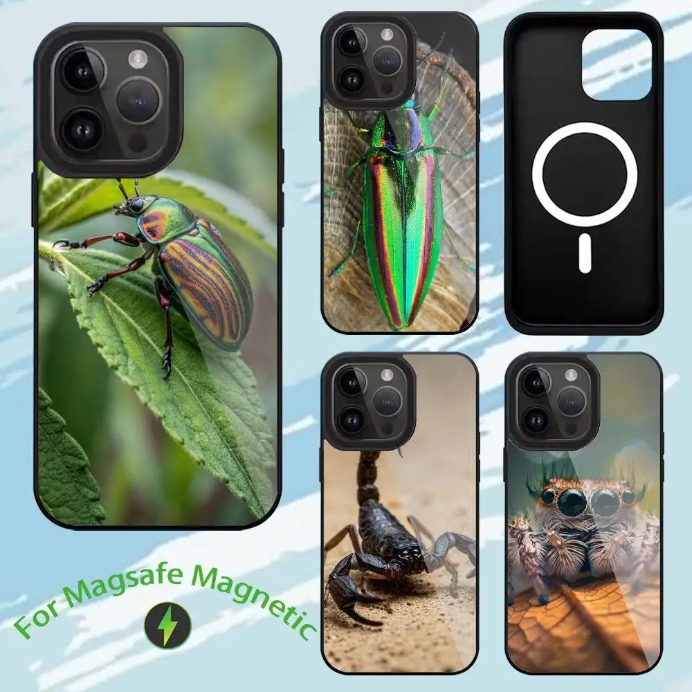 

Cute Insect Phone Case For iPhone 15,14,13,12,11,Plus,Pro,Max Mini Magsafe Magnetic Wireless Charging