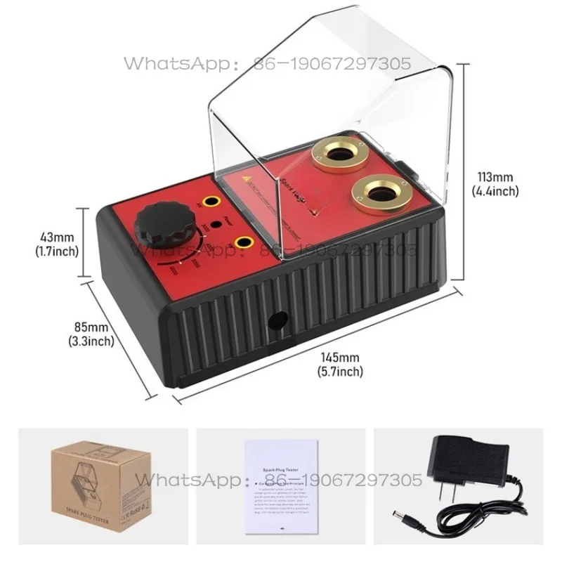 Automobile spark plug jumping tester, double-hole fire nozzle high pressure test bench, ignition system tester