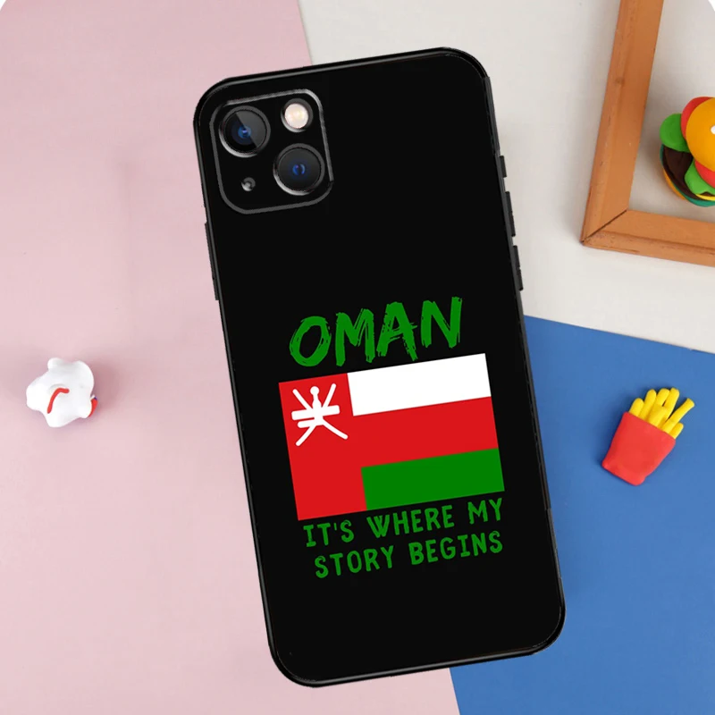 Omani Emblem Oman Flag passport Case For iPhone 12 11 14 15 13 16 Pro Max XS X XR Plus 13 12 Mini Cover Funda