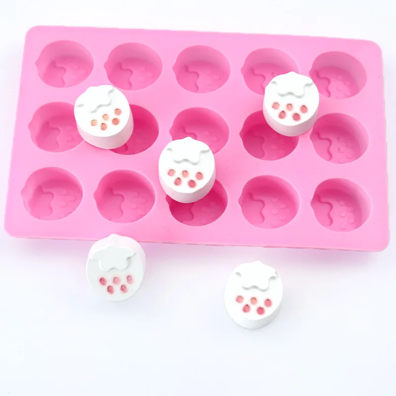 Fruit Shape Chocolate Silicone Mold Strawberry Candy Ice Cube Tray Cake Decoration Cupcake Topper Wax Melt Kitchen Accessories