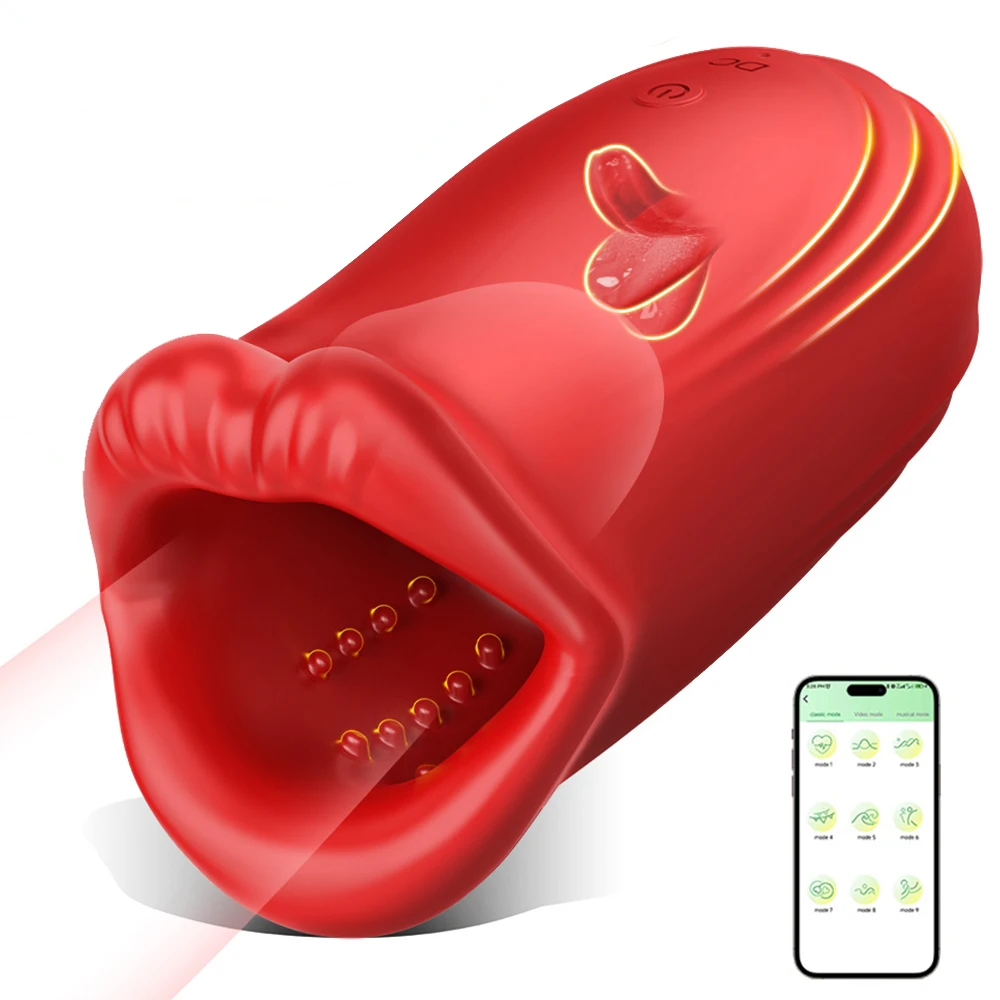 Masturbatore Automatico Maschile con Controllo APP, Vibratore, Vagina Realistica, Giocattolo Sessuale per Adulti, Sexshop