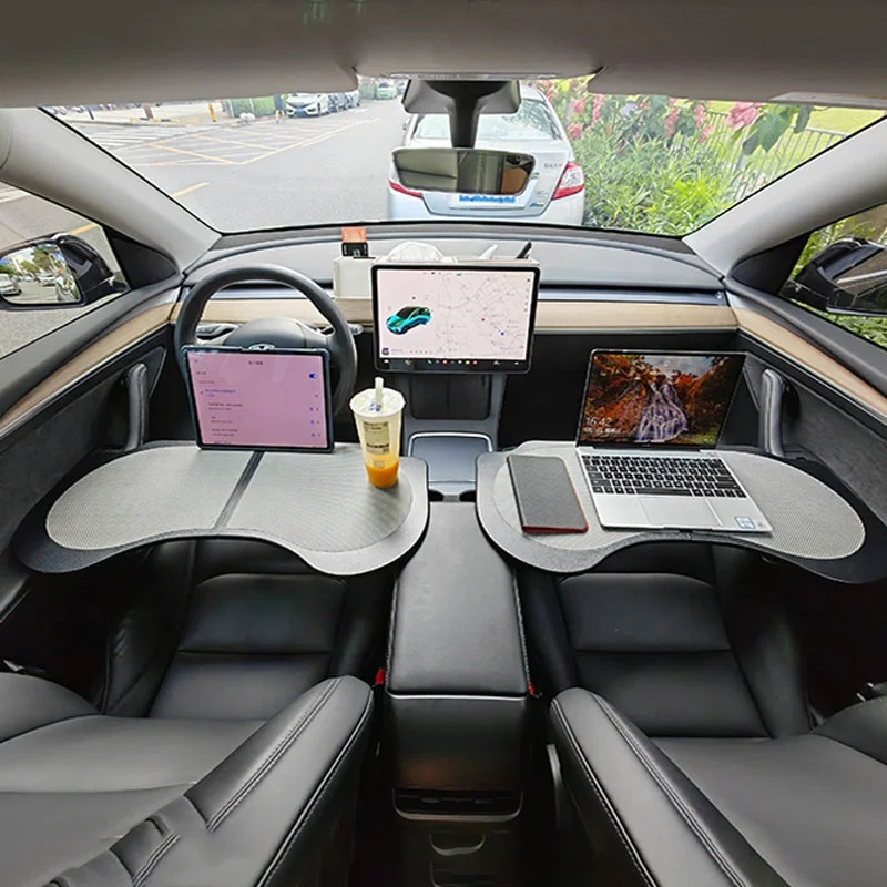 

Многоцелевой складной портативный поднос для модели 3/Y, автомобильный ноутбук, рабочий стол, уличный обеденный стол для отдыха и путешествий