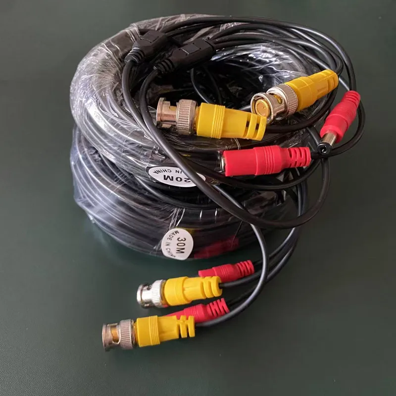BNC Cable For CVBS CCTV DVR Camera Recorder System Accessories BNC + DC Video Power AHD Camera Cable 5M/10M/20M/30M