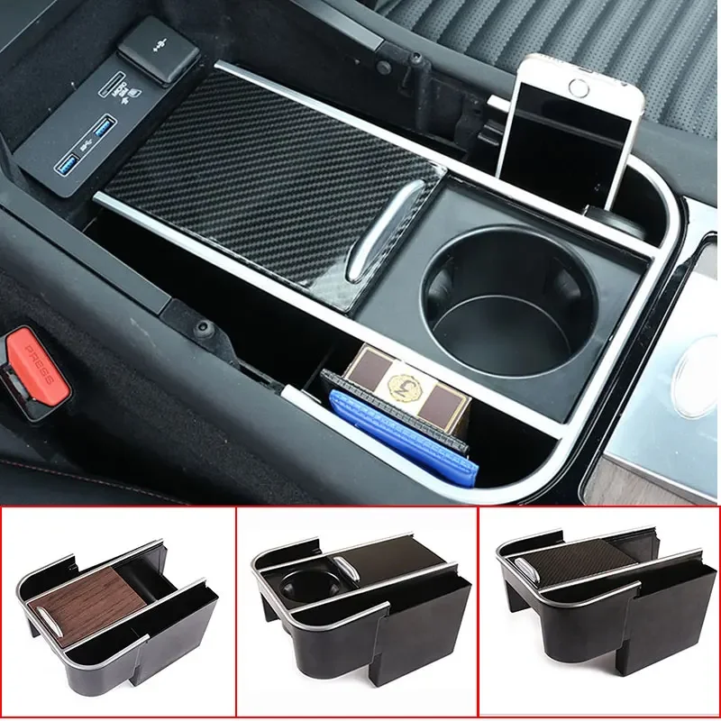 لاند روفر ديسكفري سبورت صندوق تخزين التحكم المركزي متعدد الوظائف حامل الكأس المنزلق مسند الذراع صندوق تعديل الملحقات #2