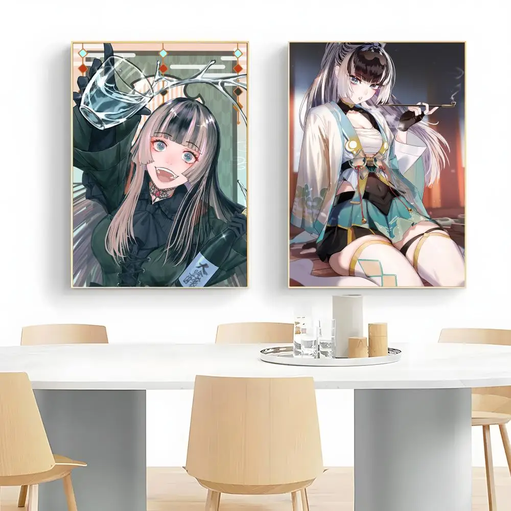 Cute Funny Japanese Virtual Host J-Juufuutei R-Raden Poster Wall Art Print Poster Decorative Mural Home Decor Gift Unframed
