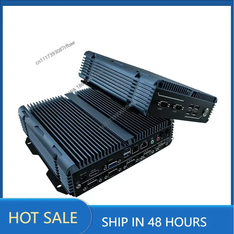 Customized Industrial Mini PC DDR4 Celeron J6412 Embedded Aluminium Microcomputer