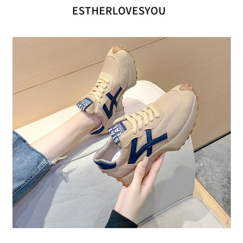 Sneakers Leather Platform Shoes New Fashion Women Leisure Light Anti-slip Green Running Luxury Shoe Fashion Designer Women Shoes