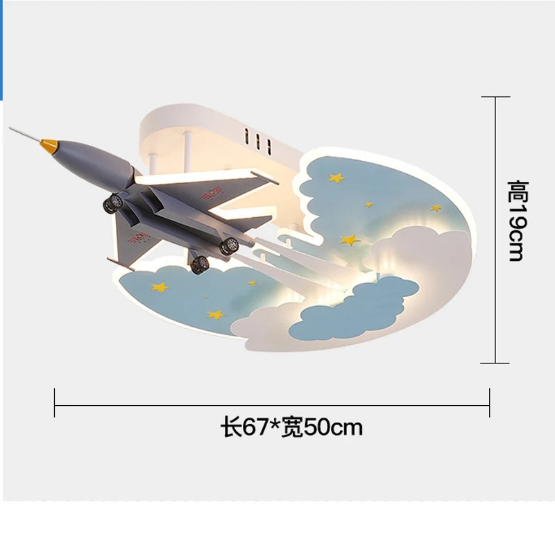 Imagem -06 - Iluminação Moderna do Candelabro do Diodo Emissor de Luz para a Sala Quarto Lustre Luzes de Teto do Avião dos Desenhos Animados para Meninos