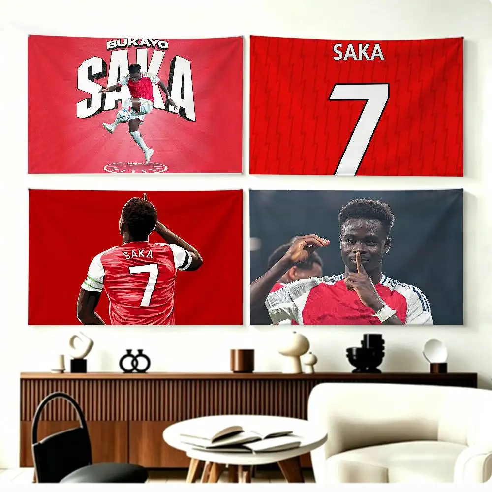 

BUKAYO Super Saka Flags Wall Hanging Background Art Banner for Bedroom Home Outdoor Decor
