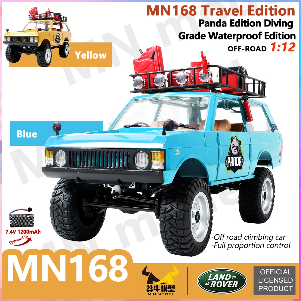 MN168 RC سيارة 1:12 مقياس كامل RTR نسخة MN نموذج 2.4G 4WD 280 محرك متناسب على الطرق الوعرة RC سيارة التحكم عن بعد للأولاد هدايا
