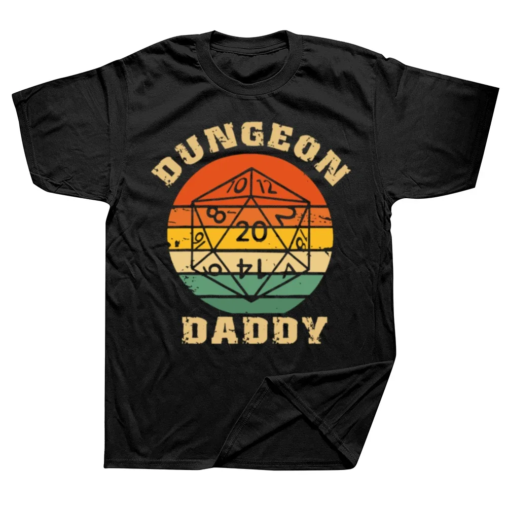 Funny Retro Dungeon Daddy T Shirts Summer Style Christmas Cotton Streetwear Short Sleeve Fathers Day Gifts T-shirt Mens Clothing