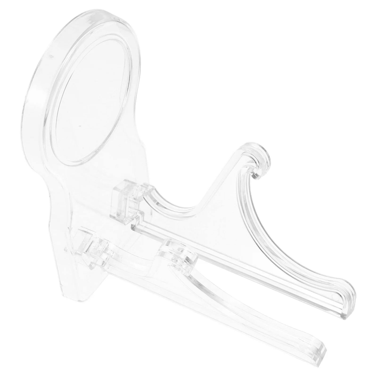 

Transparent Cup Saucer Stand Clear Acrylic Plate Holder For Tea Set Kitchen Decor Space Saving Modern Minimalist Dish Rack