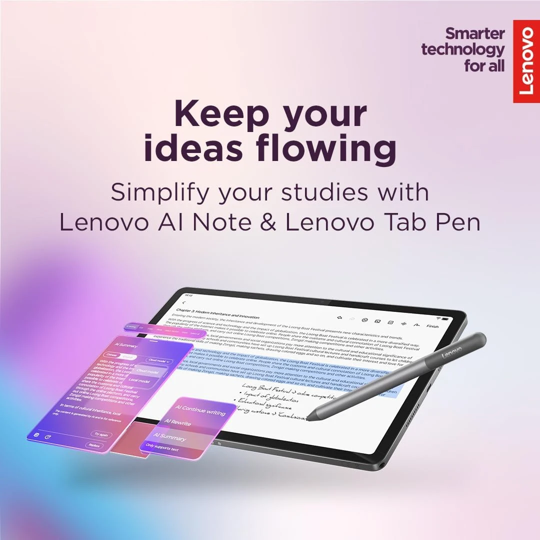 Global ROM Lenovo Xiaoxin Pad 11 MediaTek Dimensity 6300 11" 2.5K Screen 128GB 256GB ROM 7040mAh Idea Tab Android Tablet 2025
