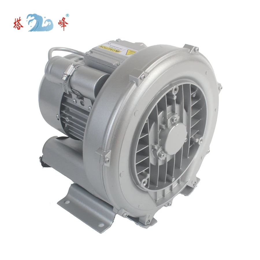 Pompa per vuoto con pompa a vortice trifase da 370 Watt, piccolo ventilatore ad anello industriale a canale laterale ad alta pressione