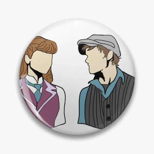 Newsies Musical Katherine Pulitzer And J  Soft Button Pin Metal Creative Lover Cartoon Gift Hat Decor Funny Jewelry Badge Women