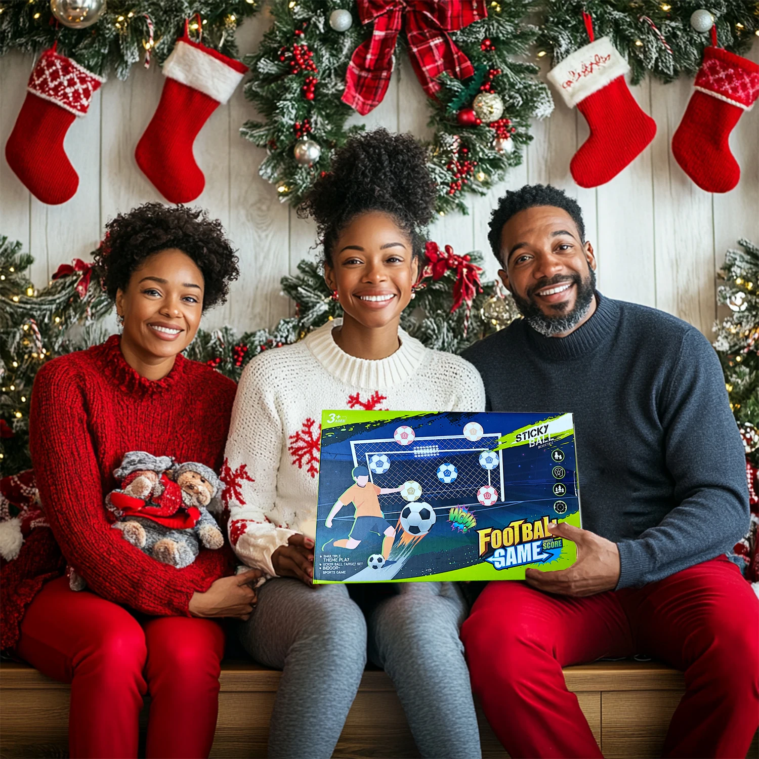 Fußball-Spielmatten-Set, klebriges Fußball-Zielwurfspiel für den Hinterhof im Freien, Sportspielzeug und Geschenk für Kinder ab 3 Jahren