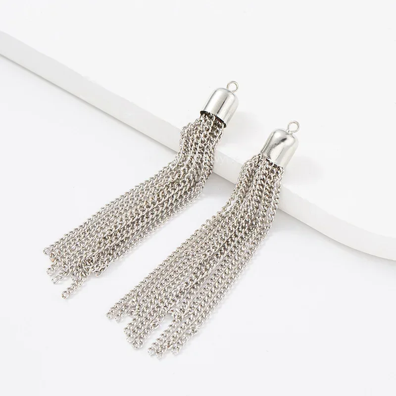 Fashion Metal Decoration Buckle Tassel Pendant Keychain for Handbag Bag Purse Hardware Accessories DIY Crafts Decor Tassel