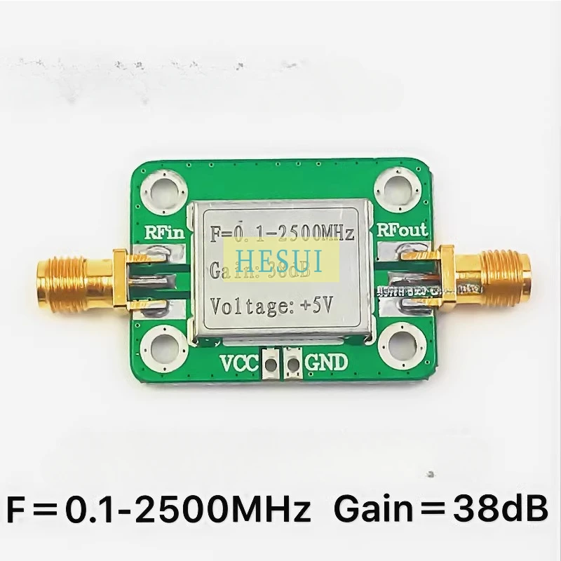 Rf microwave amplifier 0.1-2500MHz Gain=38dB