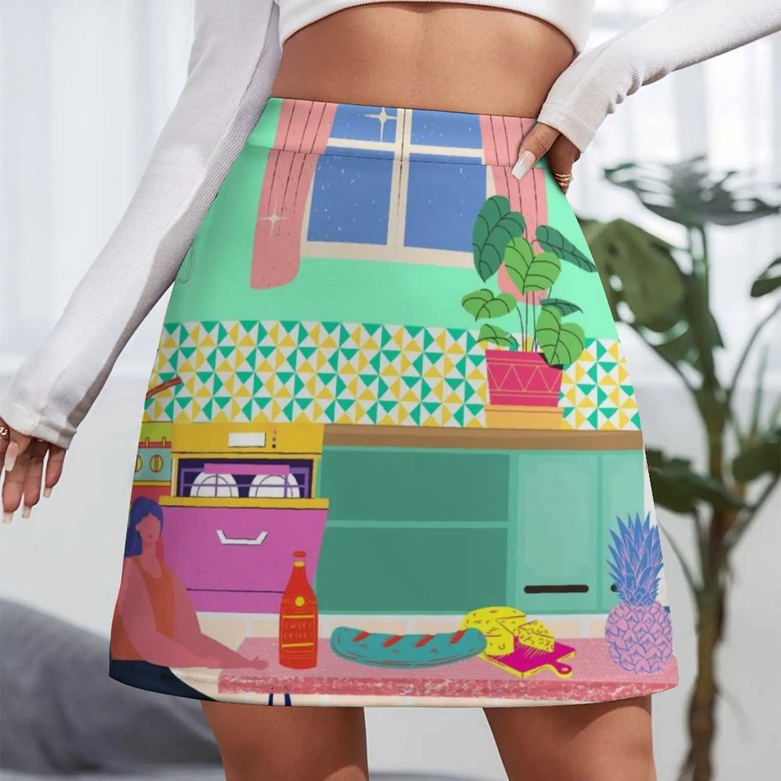 Paradise House Kitchen Mini Skirt summer dresses for women 2025 kawaii skirt Dresses Summer women's clothing Mini Skirt