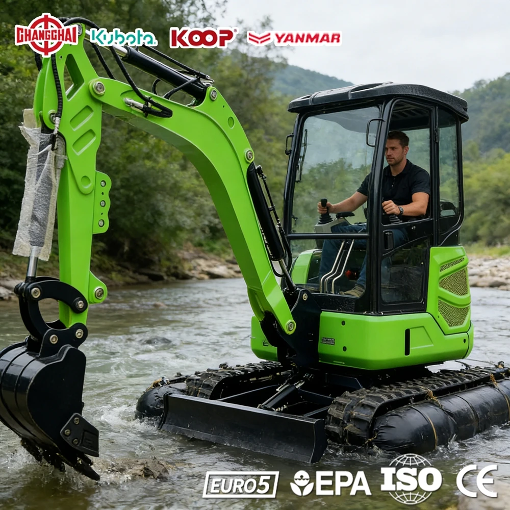 

Мини-экскаватор 1.2 тонны, сельскохозяйственный, строительный, 1.5 тонны, многофункциональный, 1.8 тонны, европейский стандарт EPA Euro 5 CE, быстрая доставка