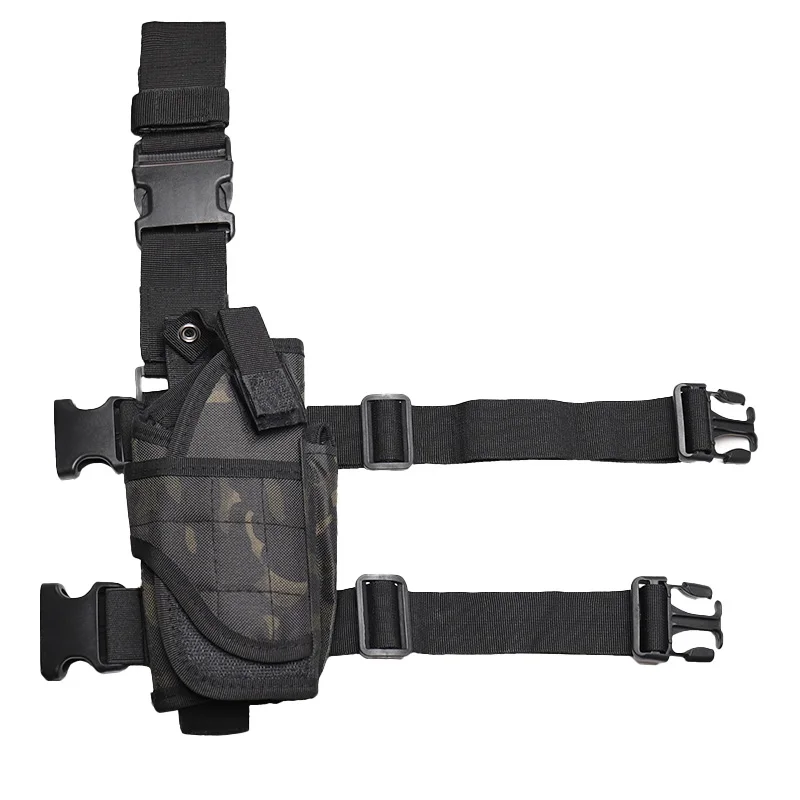 Universal Tactical Right Leg Cover Pistol Leather Cover Thigh Leather Cover Hunting Airgun Universal Pistol Leather Cover
