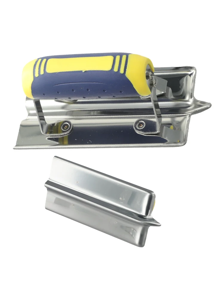 1pc Drywall Corner Tool Corner Trowel With Grip Handle Stainless Steel Sheetrock Plastering Tool Wall Repair Tool