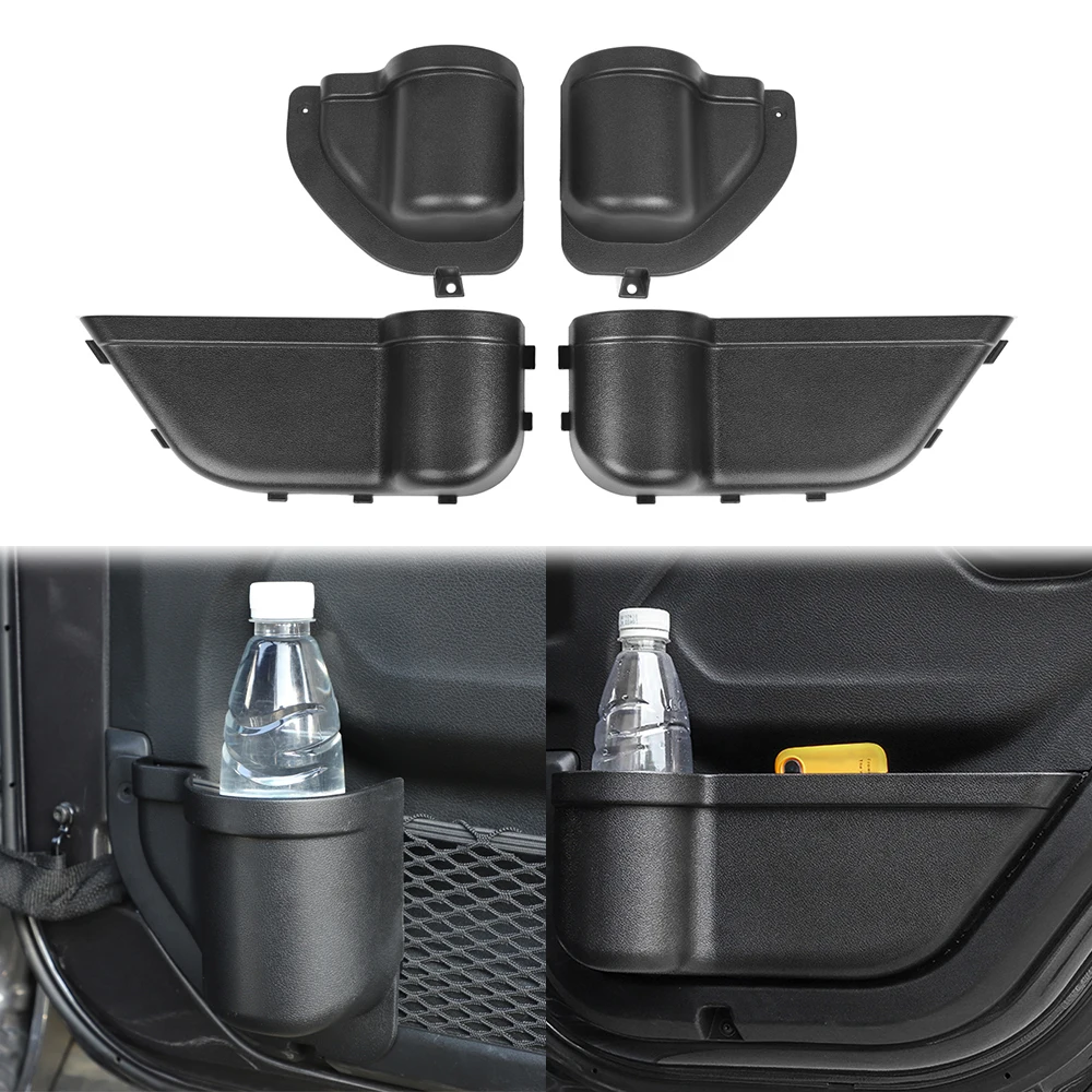 

Front Rear Side Door Storage Box Phone Holder Tray Organizer For Jeep Wrangler JL JLU Sports Gladiator JT 2018-2023 Accessories