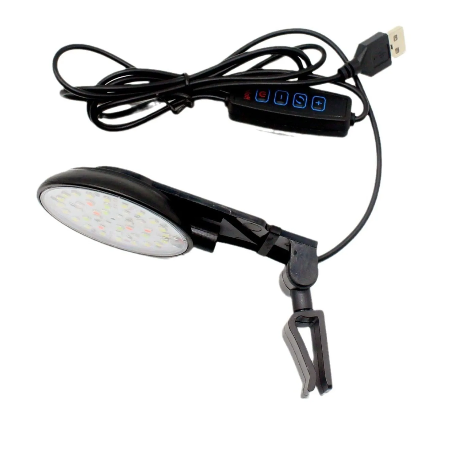 

Mini Fish Tank Clip Light 8W Dimmable Aquarium LED Light Red Blue White Green LED Aquatic Planted Lamp For 1 to 4 Gallon Tanks