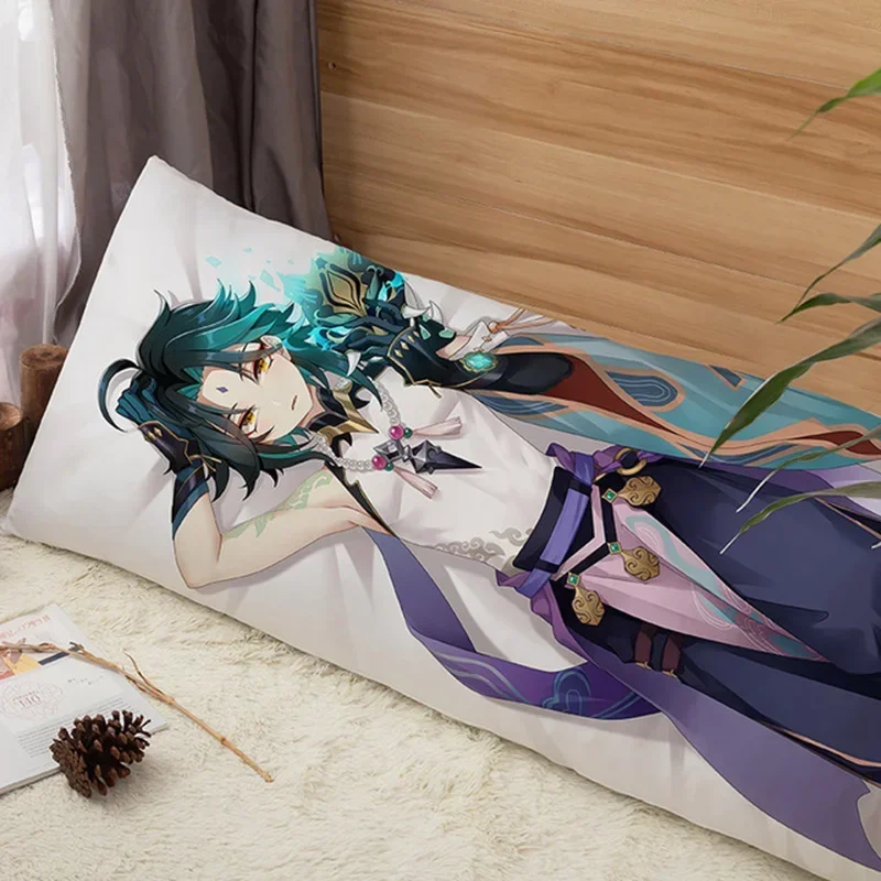 Genshin Impact Dakimakura Pillowcase Anime Genshin Pillow Xiao Tartaglia Keqing HuTao Body Pillow Cases Otaku Bedding Pillows