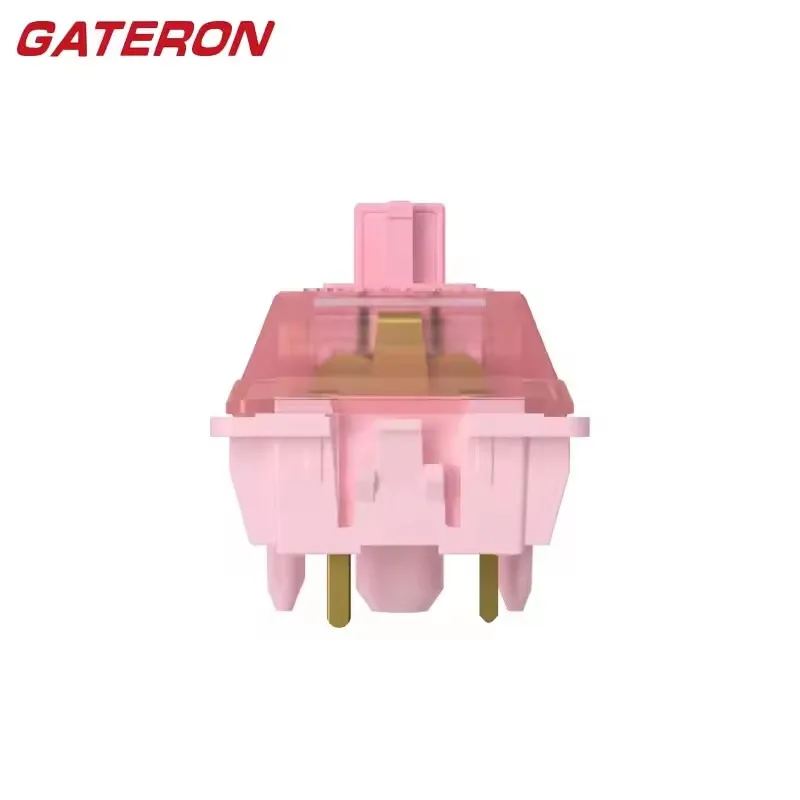 

GATERON Sakura Linear Switch HIFI Sound 40g Pre Lubed 5Pin Switches for Gaming Office Custom Mechanical Keyboard POM PA66