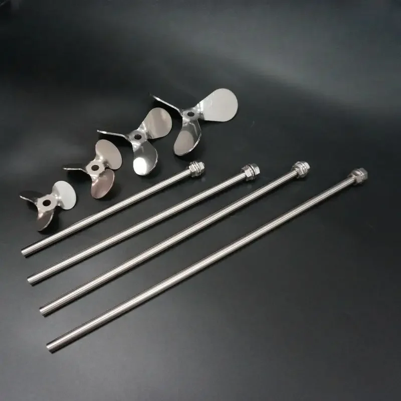 1pc Lab OD 40mm to 120mm304 Stainless steel three-leaf type Stirring Blade or 1pc length 200 to 500mm Stirring Dispersing Rod
