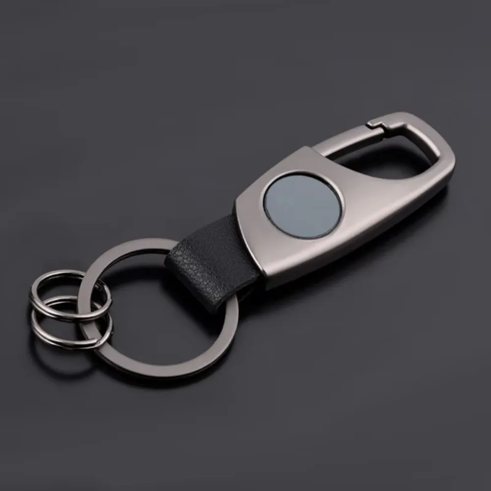 ส่วนบุคคลหรูหรา Key CHAIN แหวน Retro Matte FINISH พวงกุญแจสีดํา Creative เอวแขวน Anti Lost พวงกุญแจรถ Moto ของขวัญ