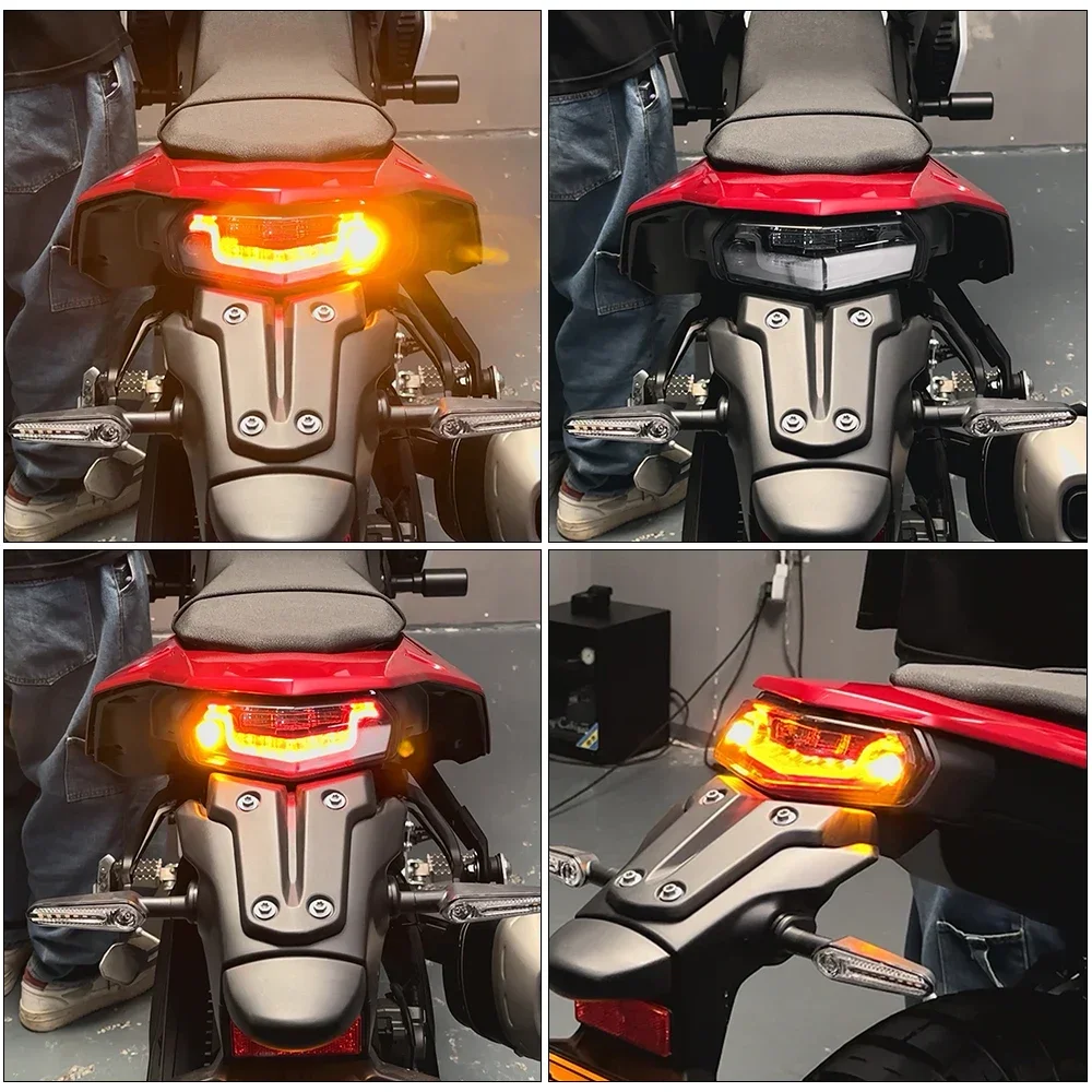 Motorcycle LED Tail Light For YAMAHA Tenere 700 Rally World Raid XTZ700 T7 Rear Brake Stop Lamp Integrated Turn Signal Flasher