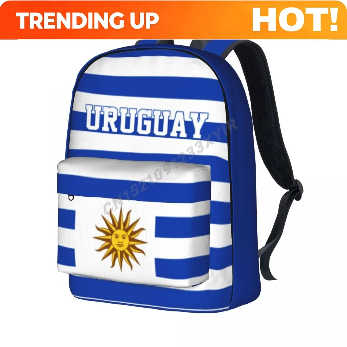 Custom Bag Unisex Backpack Uruguay Flag Uruguayans Stitch Schoolbag Messenger Bag Case Laptop Travel Bag Mochila Gift