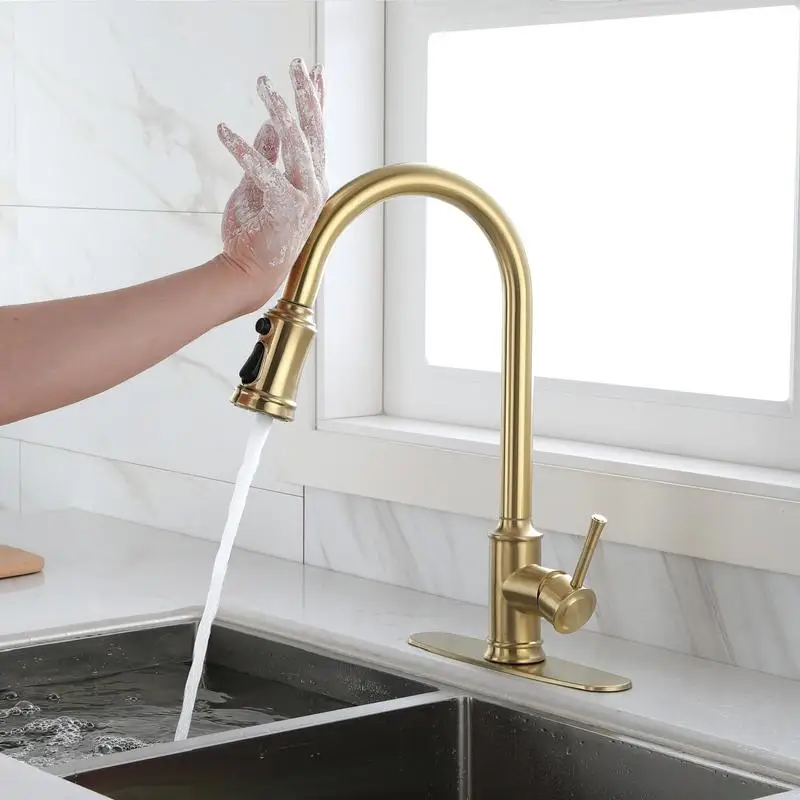 

Pull Down Kitchen Faucet with Touch Control Sprayer
