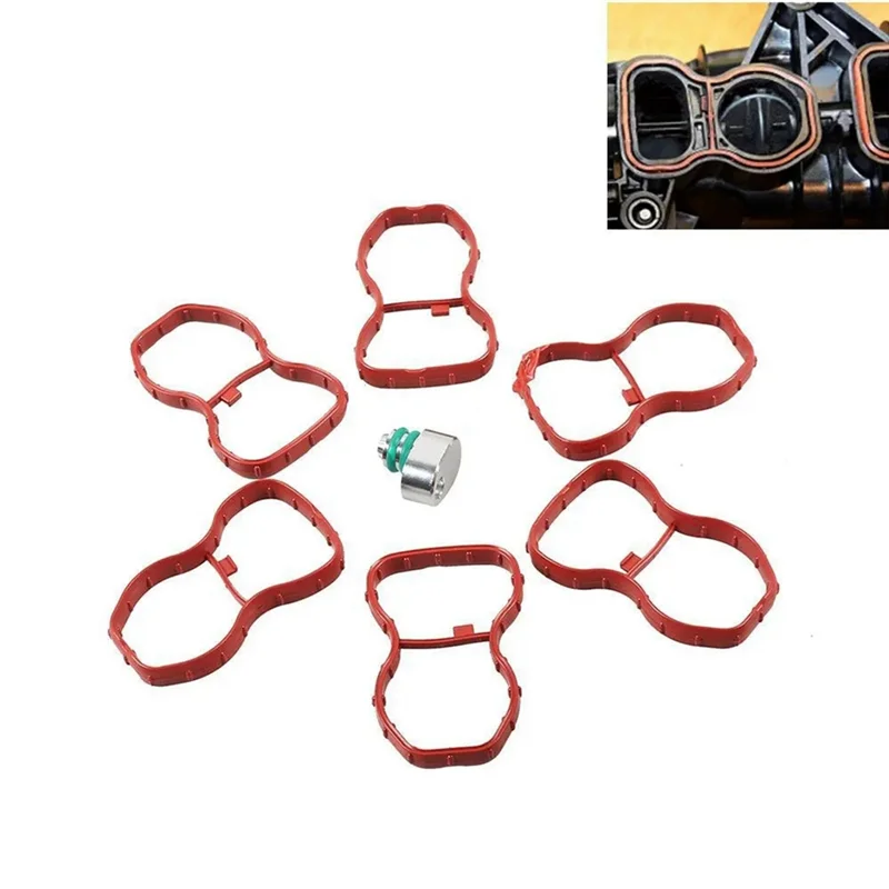 حار مدخل دوامة رفرف حذف المكونات الفارغة مع جوانات متعددة لسيارات BMW E70 F01 F07 F10 F25 N57 E90 E91 E92 المحرك ، مدخل دوامة Fl