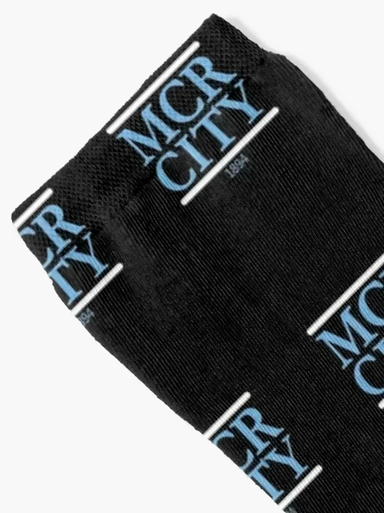 Man City Sky Blue T Shirt Socks Run short sheer Soccer Socks Ladies Men's