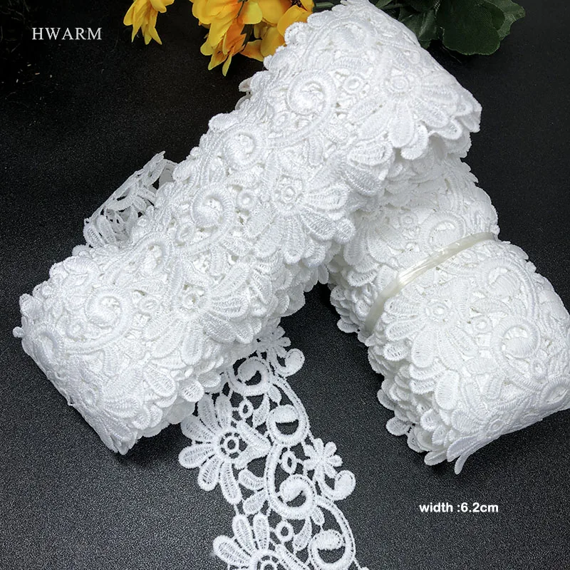 

Wedding Decoration Skirt Dress Accessories 10yard New Style No Elasticity Lace Fabric Diy Sewing Trim Single Side Milk Silk