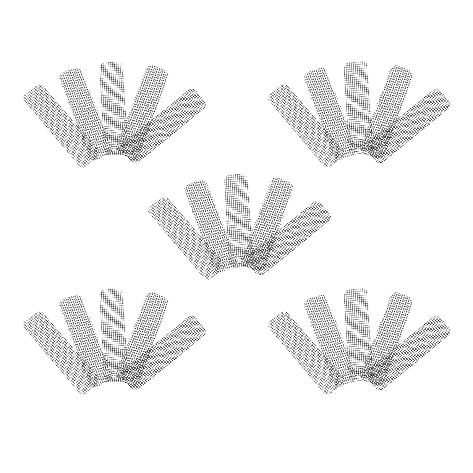 

25pcs Window Screen Repair Kit Self-Adhesive Mesh Strong Sticky Anti-Mosquito Insect Proof Air Permeable Fixing Solution Fly