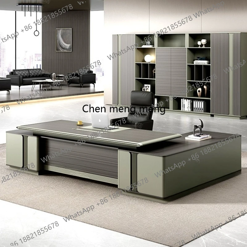 

new model to the store boss modern president table office furniture light luxury manager large class desk supervisor table