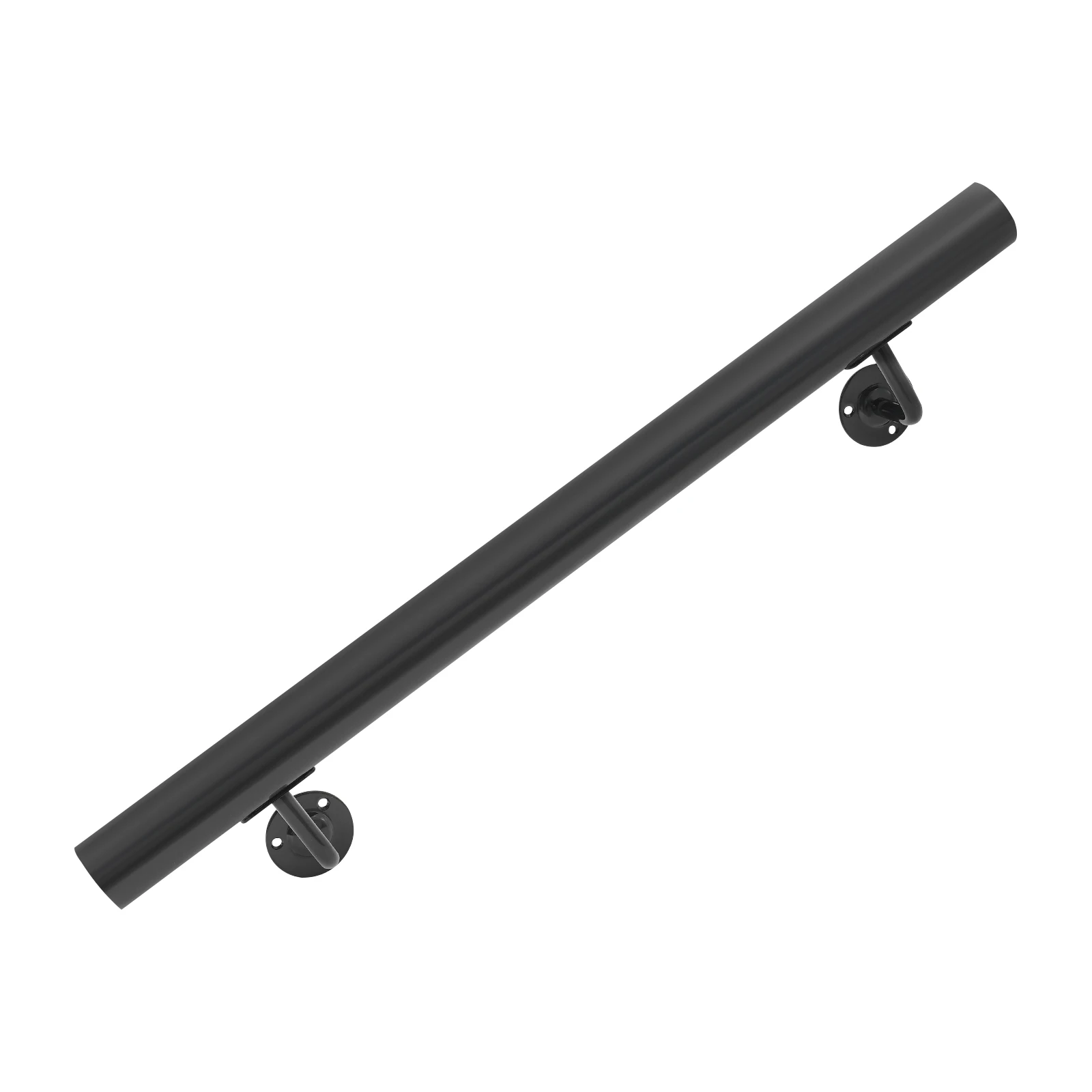 درابزين درج مثبت على الحائط مقاس 29.92*3.68*5.75 بوصة باللون الأسود، درابزين درج من الفولاذ المقاوم للصدأ للمنازل أو المكاتب أو الأماكن العامة #2