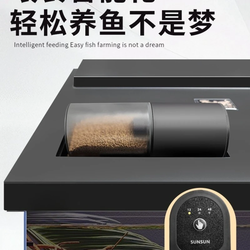 Smart fish tank large water-free self-circulation ecological desktop tank