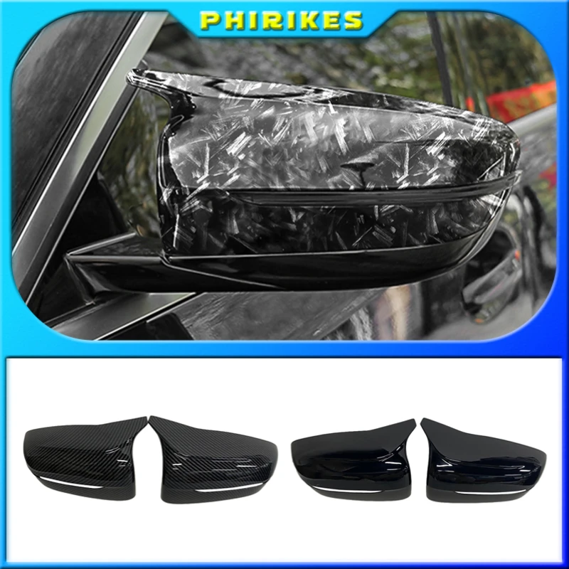 

New Carbon Fiber Rearview Mirrors Cover For BMW 4 5 7 Series G30 G31 G38 G22 G11 G12 2017 2018-2022 Black rearview mirror cover