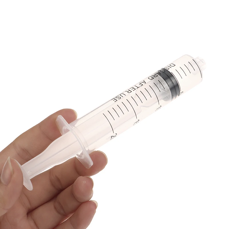 10pcs 1ml-100ml Plastic Reusable Luer Lock Syringe For Lab Measuring Feeding Animal Kithchen Tool Fill Liquid Glue and Ink