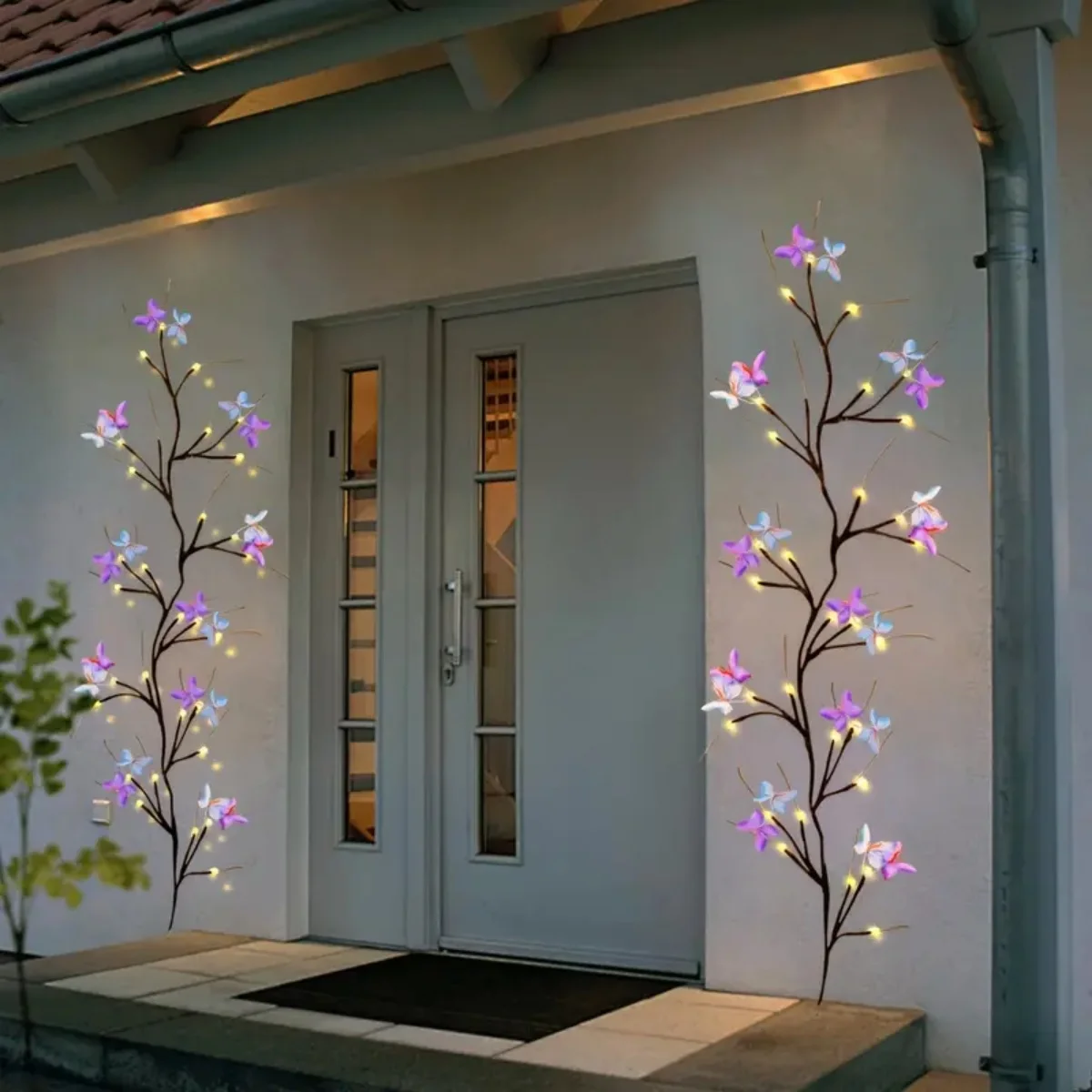 Pop 1pc 30LED Enchanted Willow Vine Light With Butterfly USB Powered 8 Lighting Modes Indoor Outdoor Waterproof Vine Lights Suit
