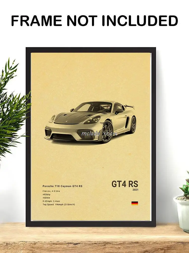 Vintage Luxury Performance Classic Car Sports Car Series Kraft poster per Room Living Art Home Wall Decor immagini moderne